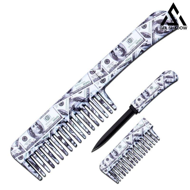 Self Defense Brush Comb With Hidden Sharp Knife