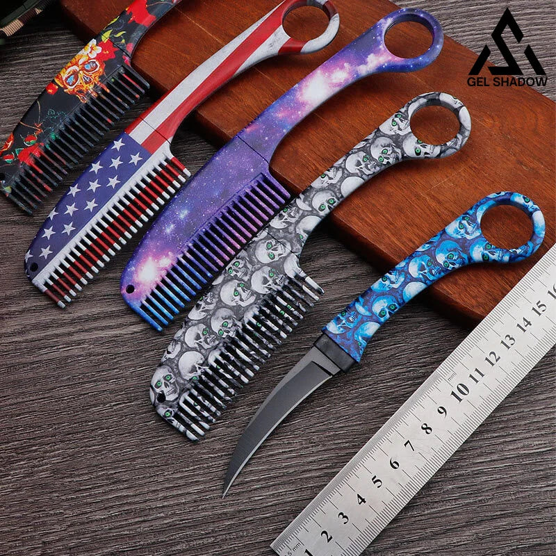 Self Defense Brush Comb With Hidden Sharp Knife